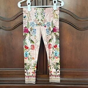 Girls CAMILLA Floral Kids Leggings Size 4 VGUC